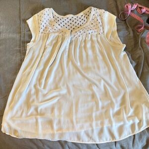 DR2 Cream Lace Kids Blouse